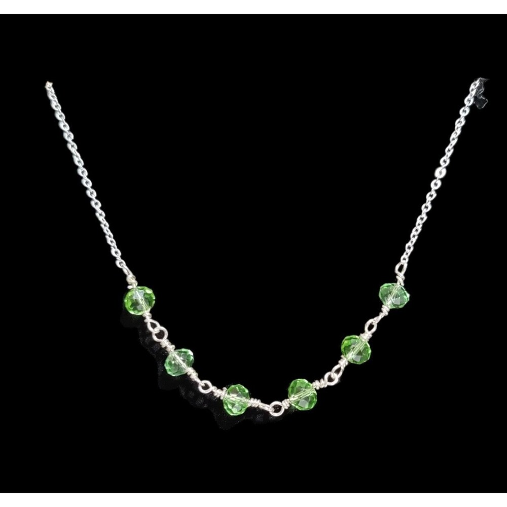 Light Green Crystal Necklace
